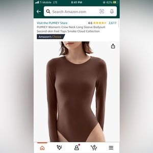Pumiey Bodysuit Brown